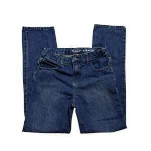 Children's Place Straight Leg Medium Wash Jeans Size 14‎ Boy's